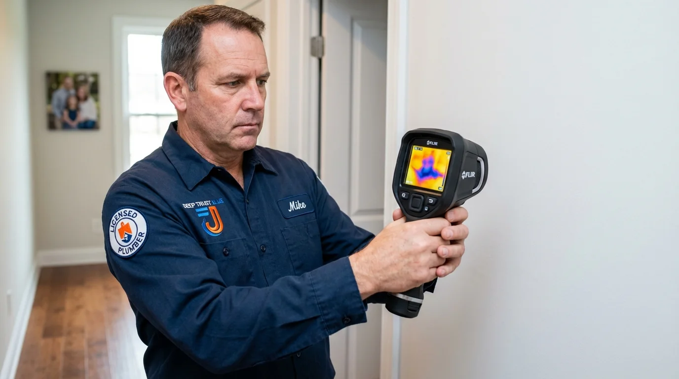 Thermal imaging leak detection by Johns Plumbing LLC in Colonial Beach